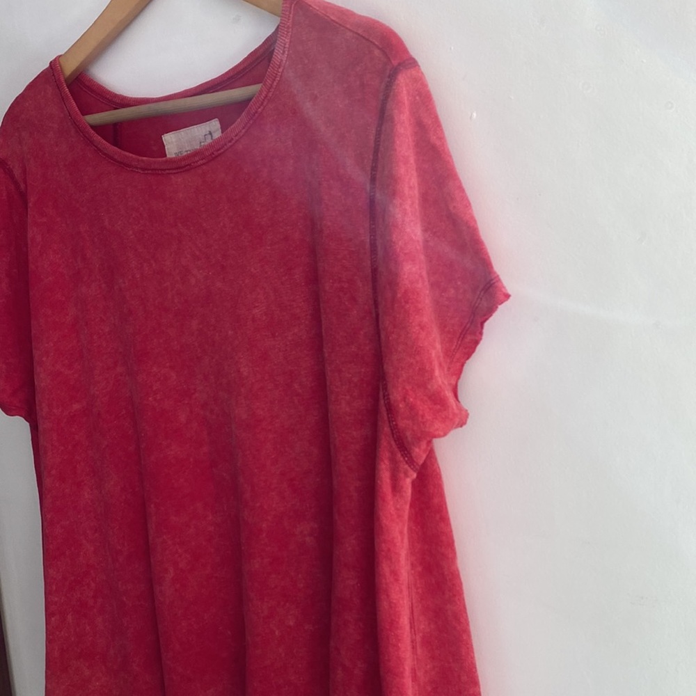 Free People Xs/S Linen Blend Oversized Tunic Tee - Picture 9 of 13